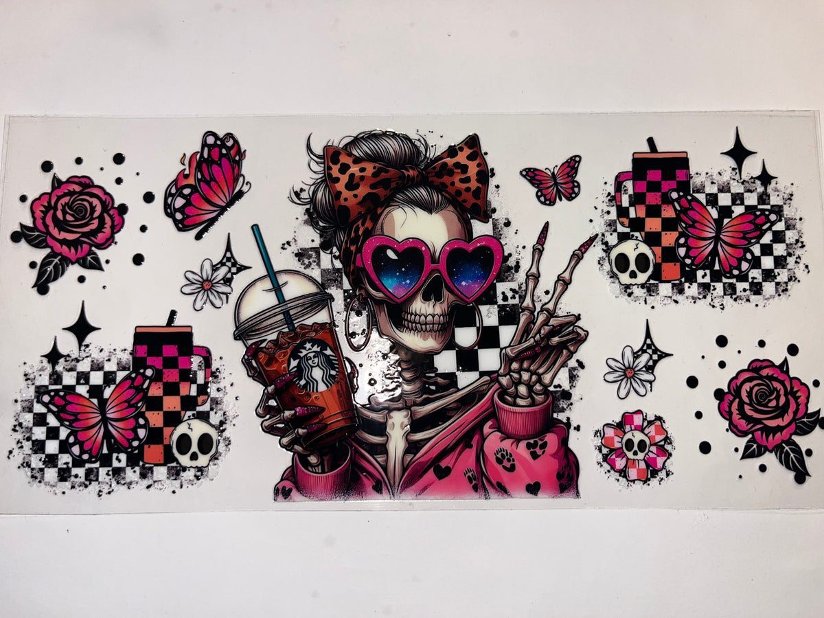 Cute Skeleton - Starbucks Drinks