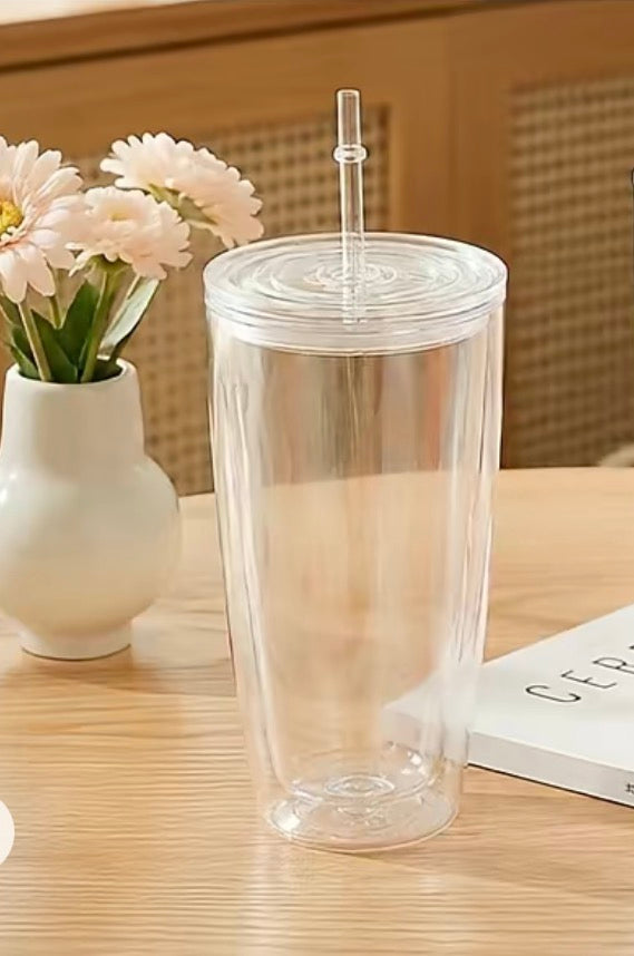 *NEW* 24oz Acrylic Dome Snow Globe Tumbler