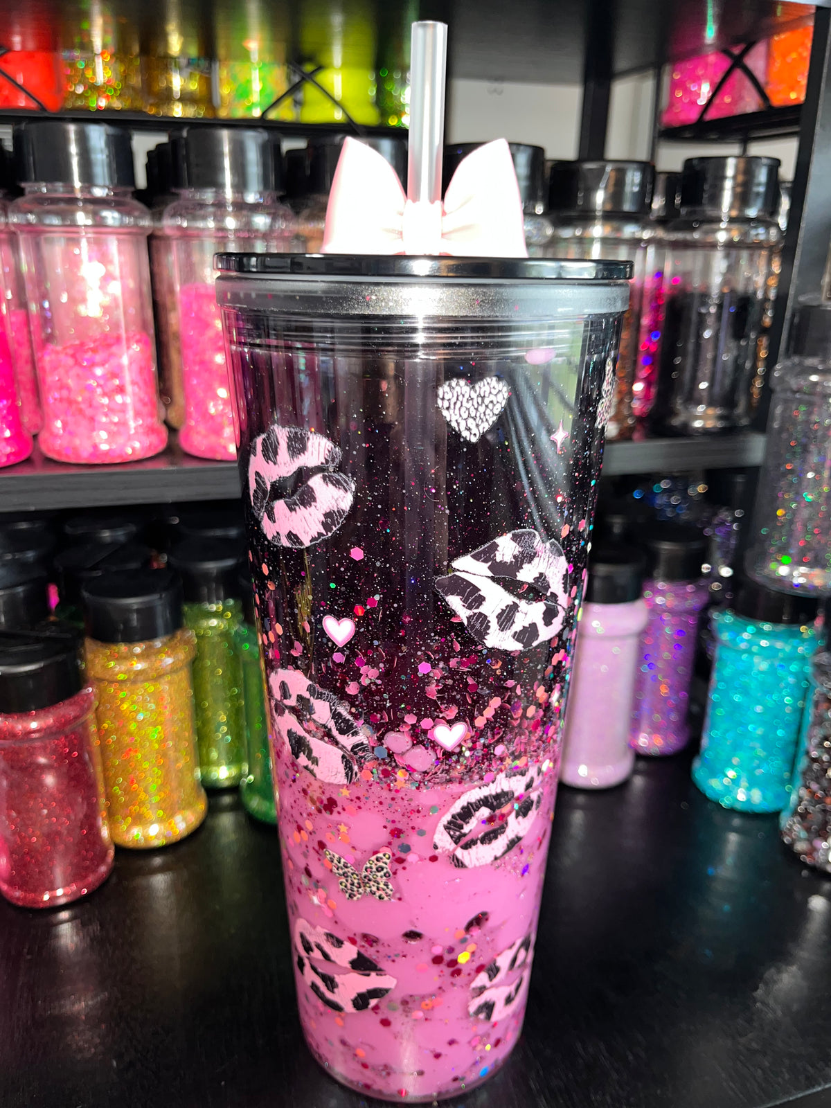 Crashout Barbie with Pink & Black Leopard