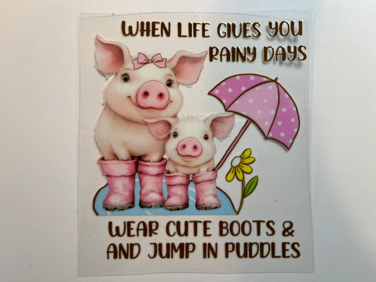 Pigs In Boots - Small Decal