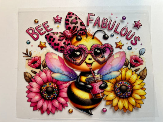 Bee Fabulous - Small Decal