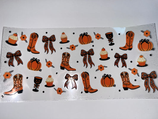 Pumpkins Bows Cupcakes & Boots