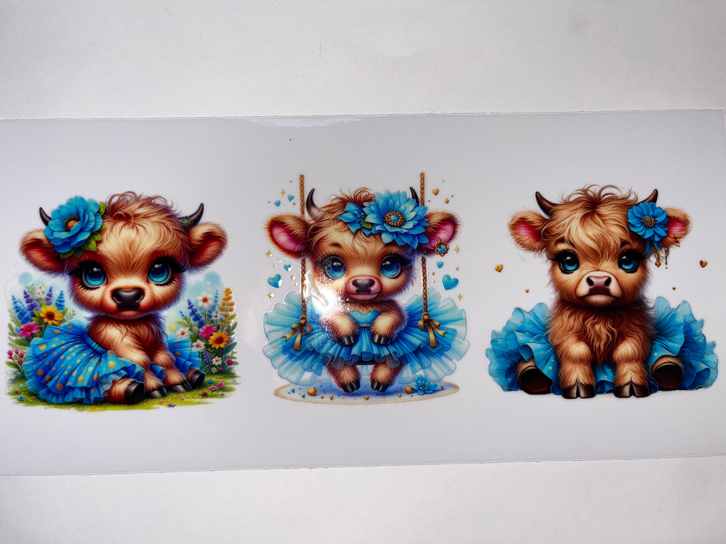 Baby Cow with Blue Tutu