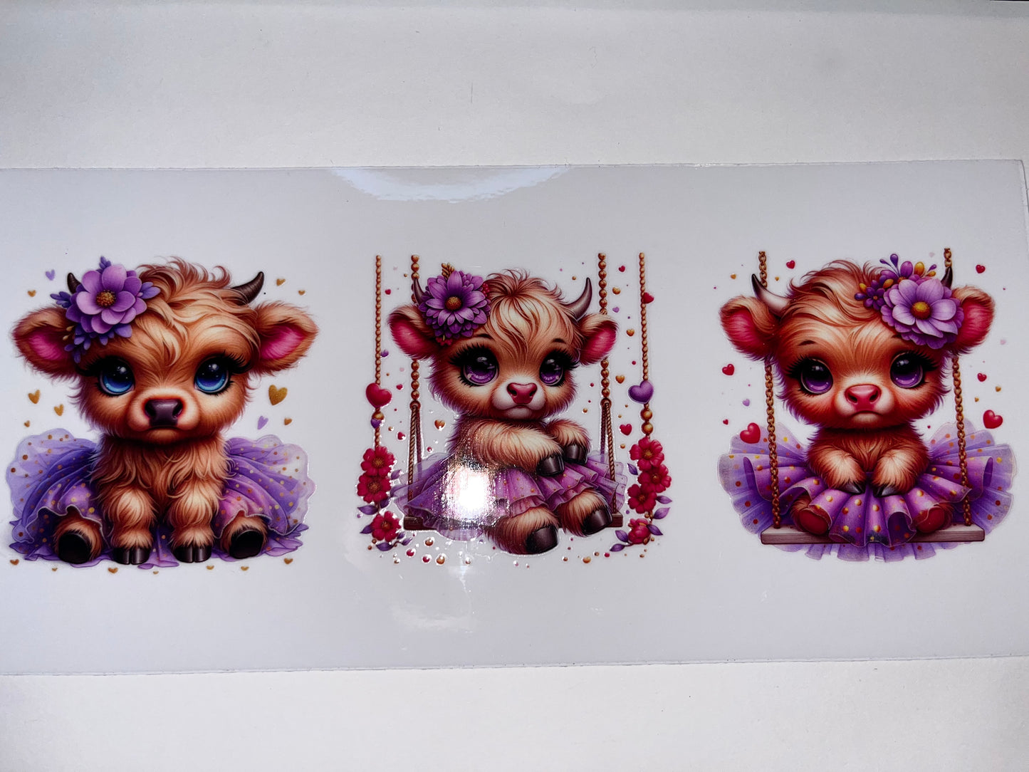 Baby Cow with Purple Tutu