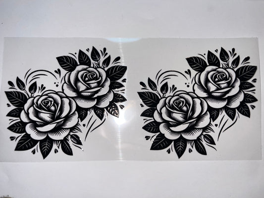 Black Outline Flowers