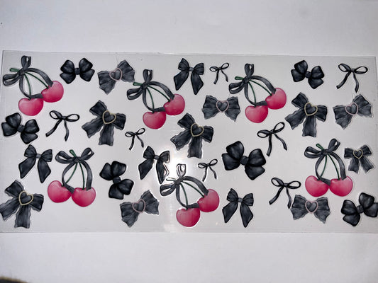 Black Bows with Cherries