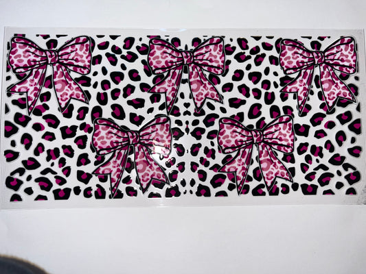 Pink Leopard Bows