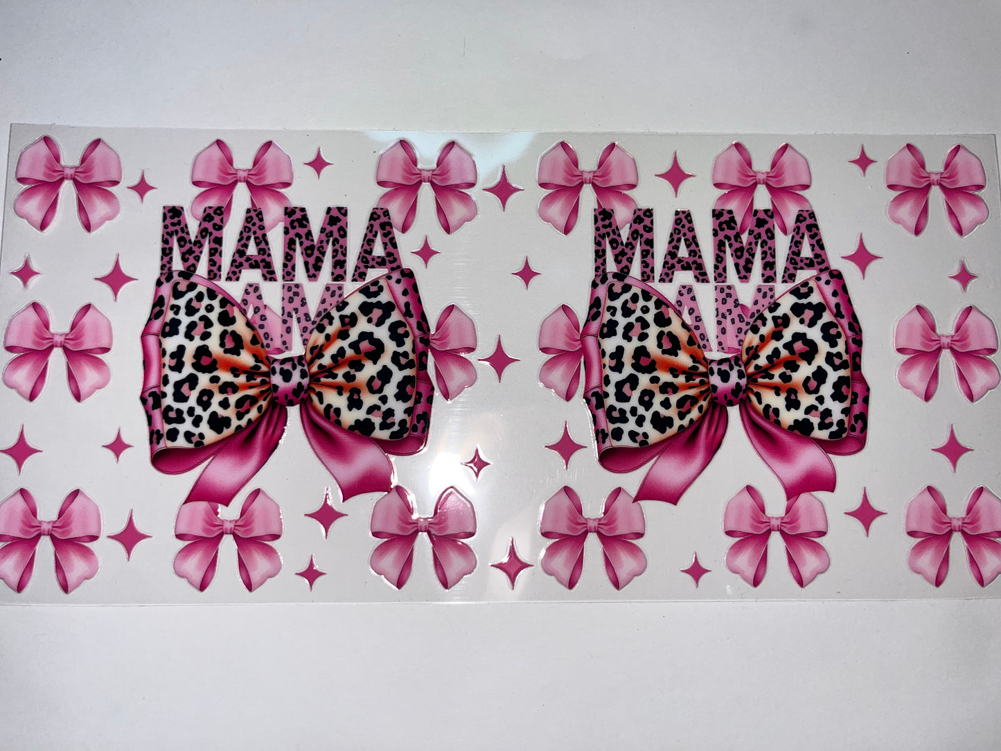 Mama - Leopard & Pink Bows