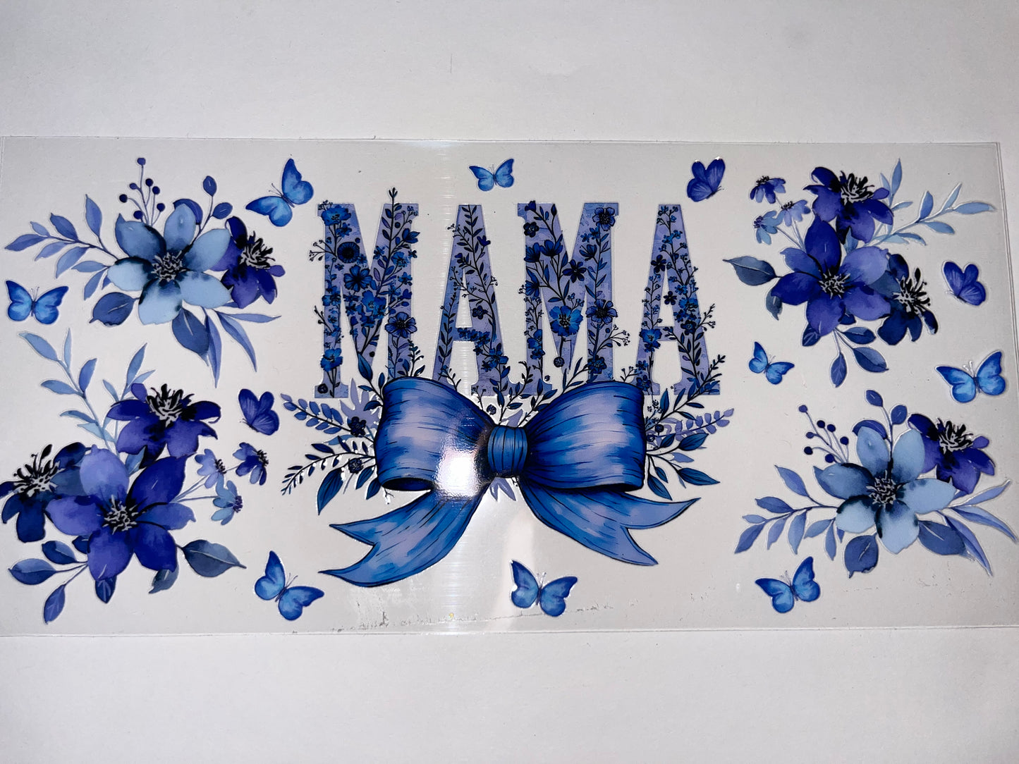Blue Mama with Flowers & Bows
