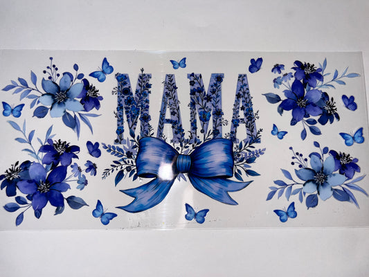 Blue Mama with Flowers & Bows