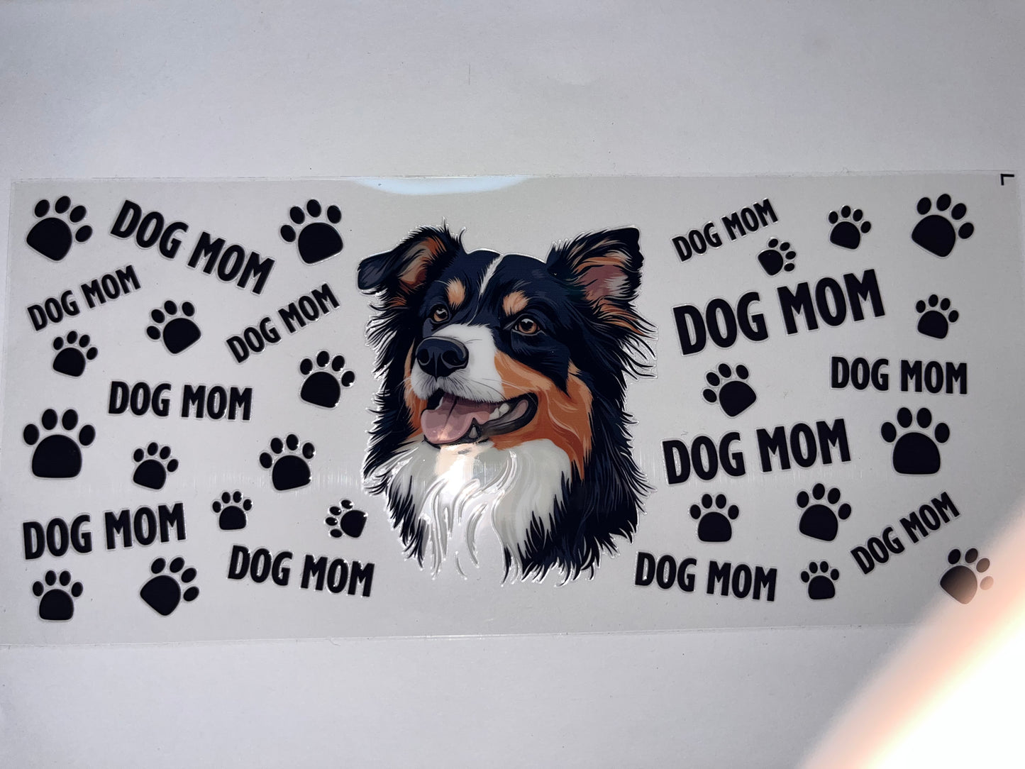 Dog Mom with Paw Prints
