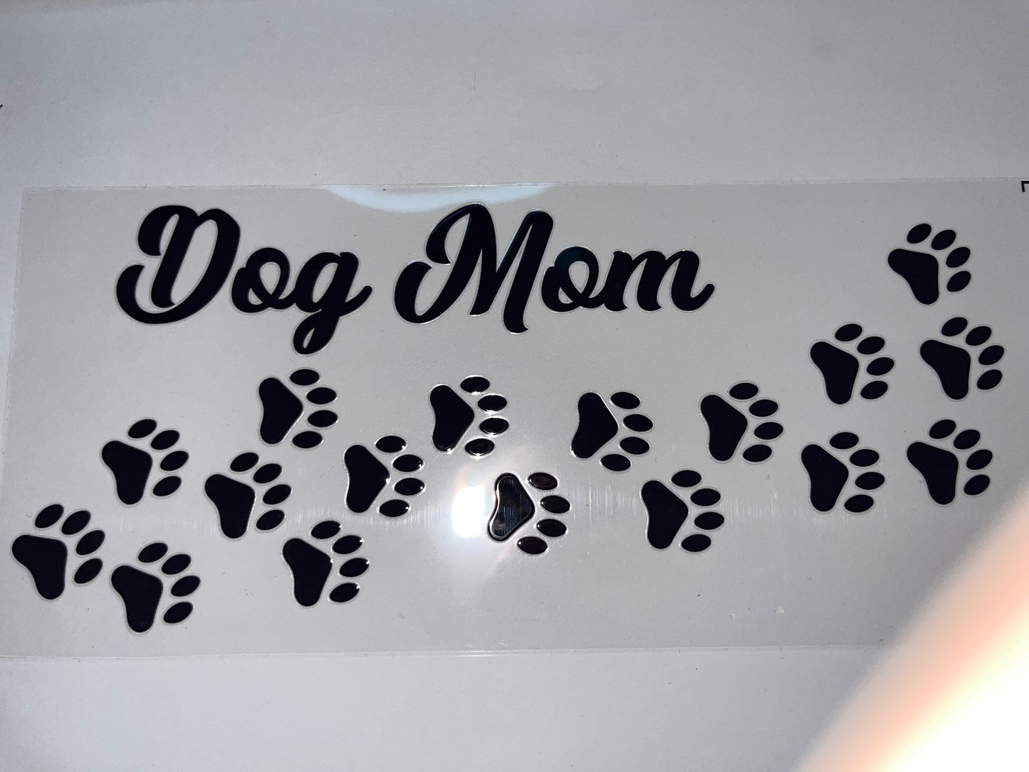 Dog Mom with Paw Prints