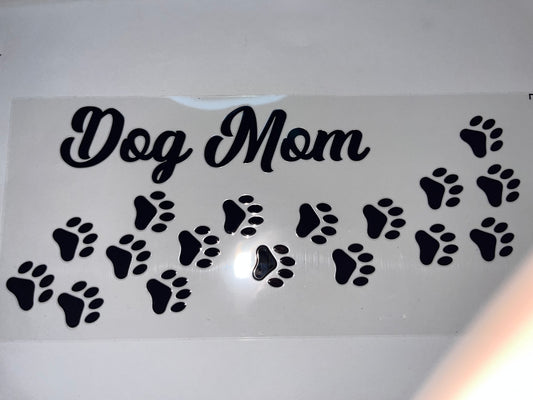 Dog Mom with Paw Prints
