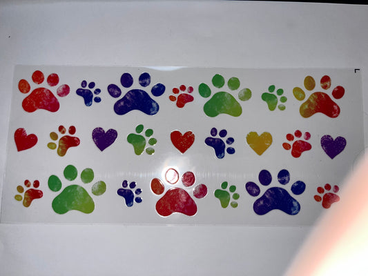 Rainbow Paw Prints