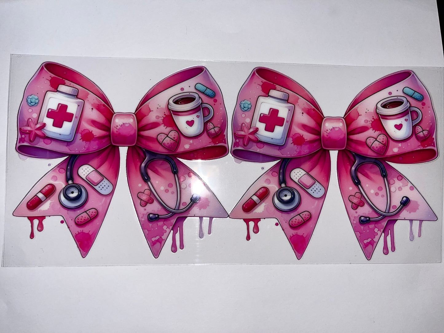 Nurse with Large Pink Bows