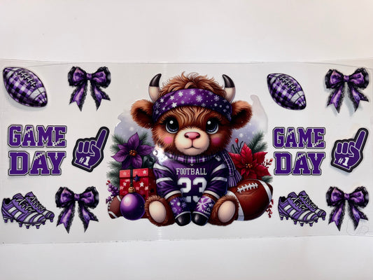 Purple Football Cow
