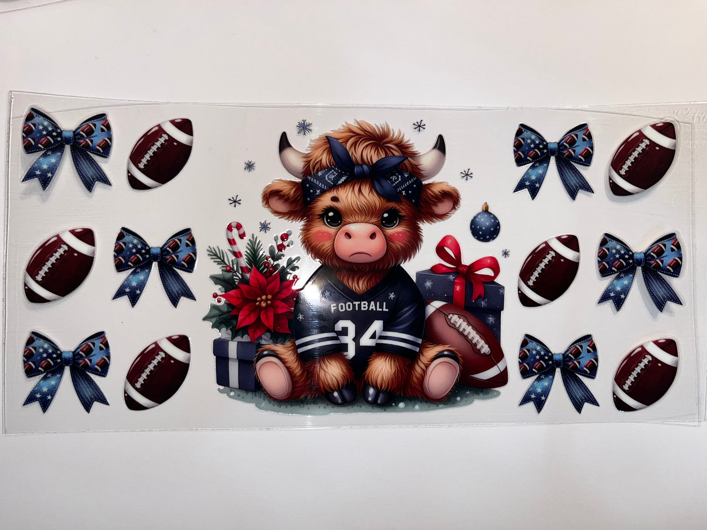 Blue Football Cow