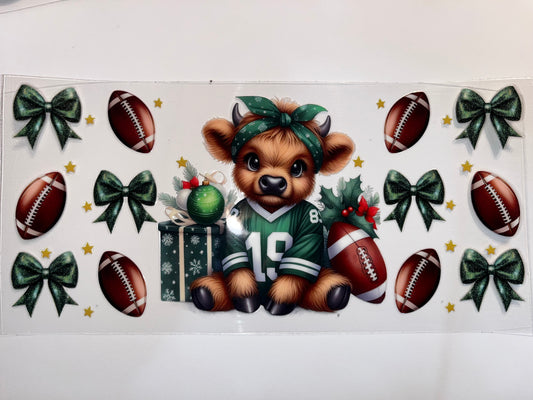 Green Football Cow