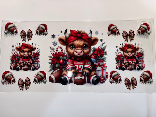 Red Football Cow