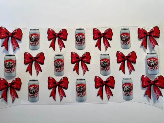 Diet Dr Pepper with red Bows