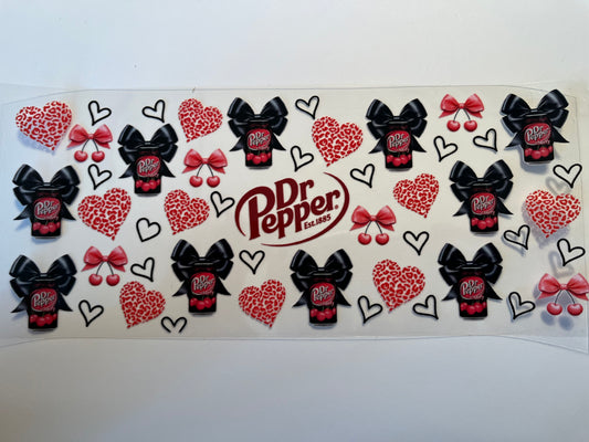 Dr Pepper with Black Bows