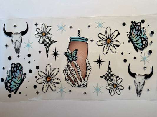 Coffee Butterflies & Daisys