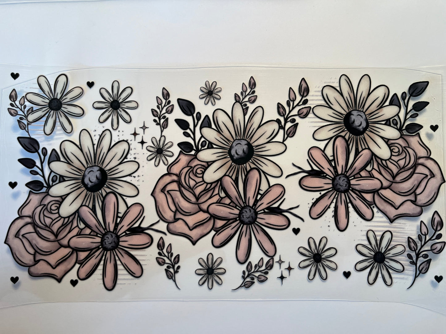 Neutral Roses & Daisys
