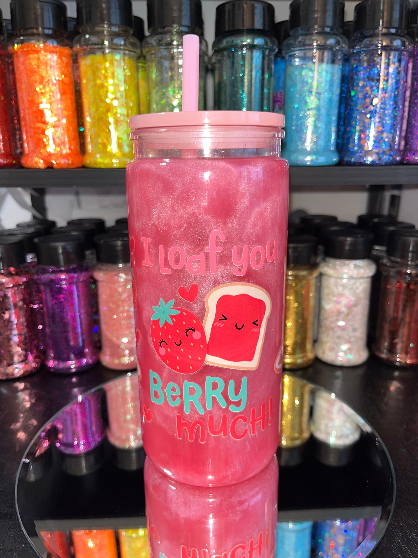 I Loaf You Cat Eye Snow Globe Tumbler