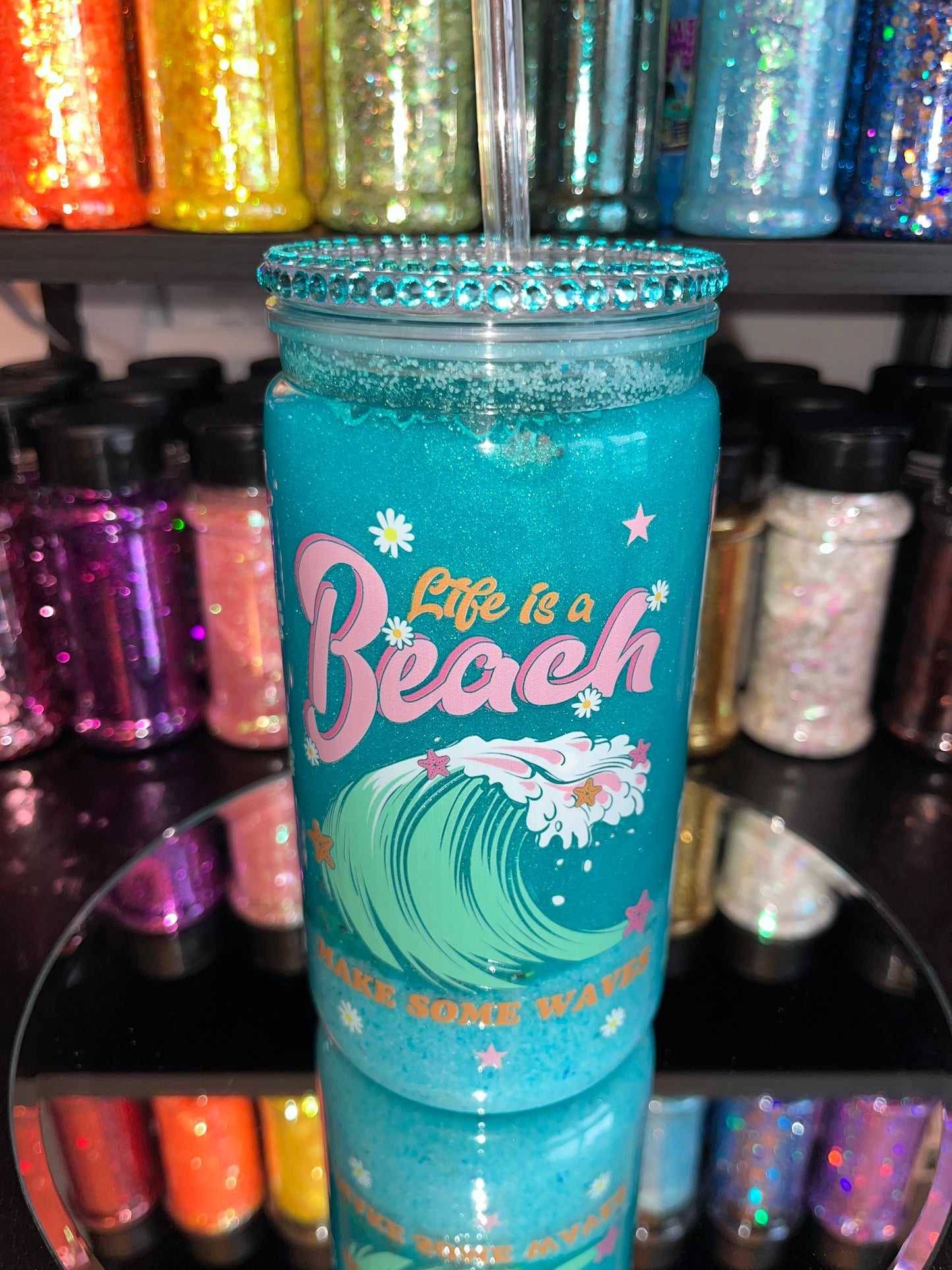 Life is a Beach Blue Mica Sand