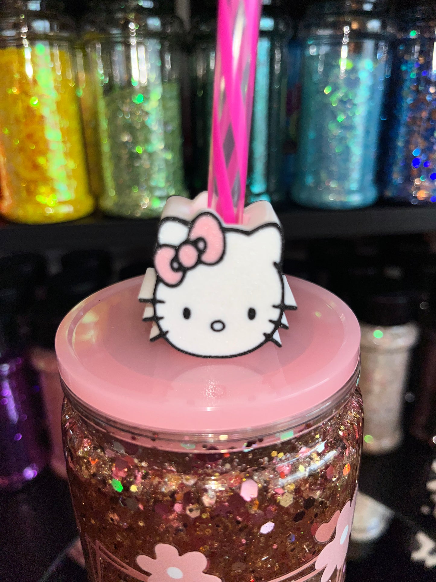 Hello Kitty Straw Topper