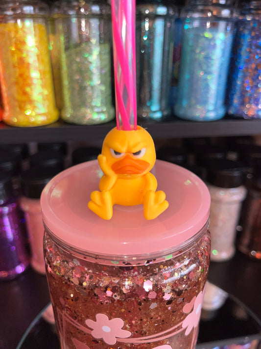 Angry Duck Straw Topper