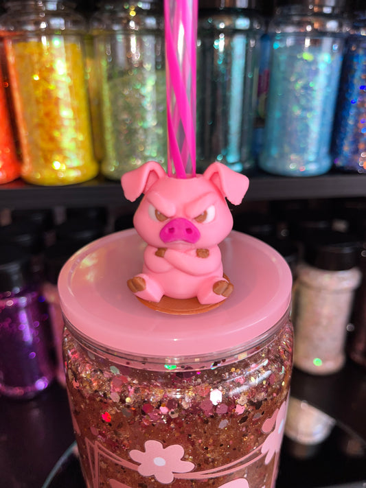 Angry Pig Straw Topper