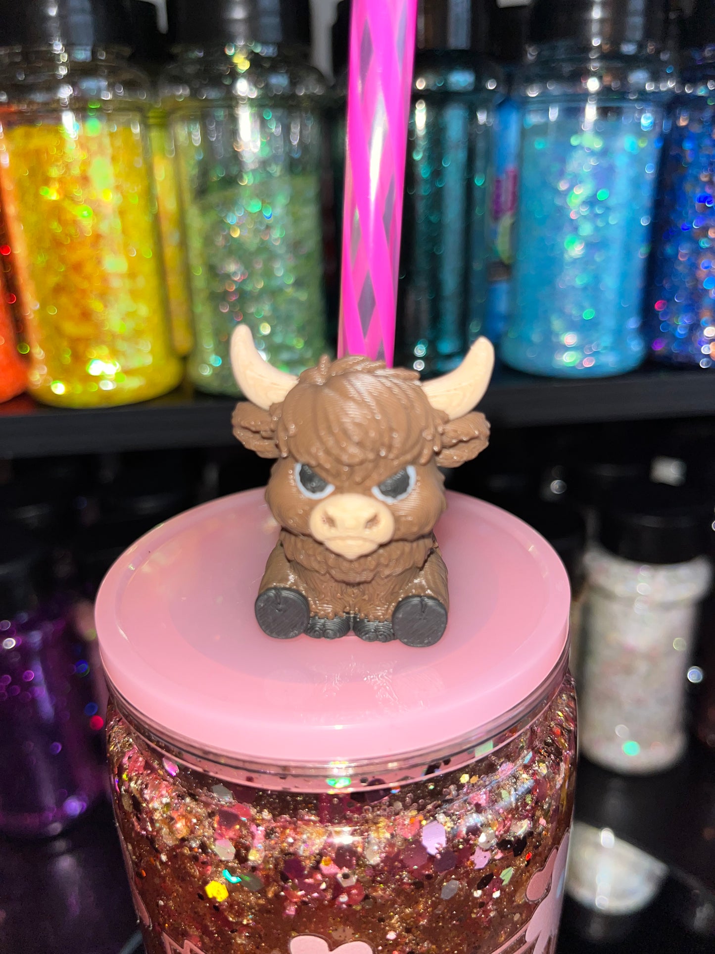 Angry Bull Straw Topper