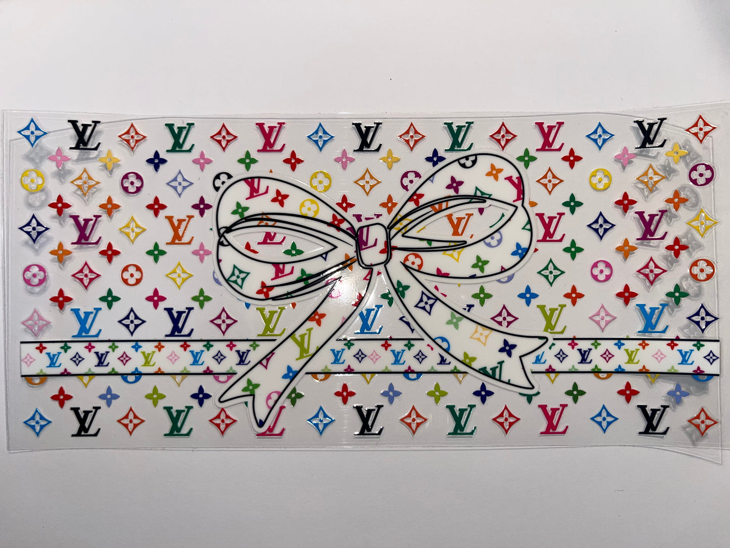 LV Colorful with White Bow