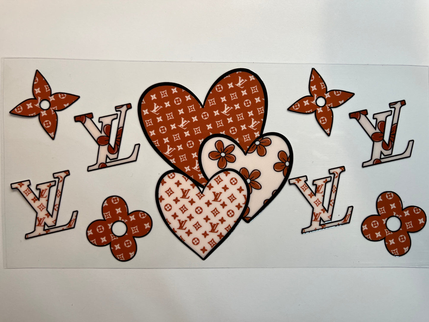 LV with Brown Hearts