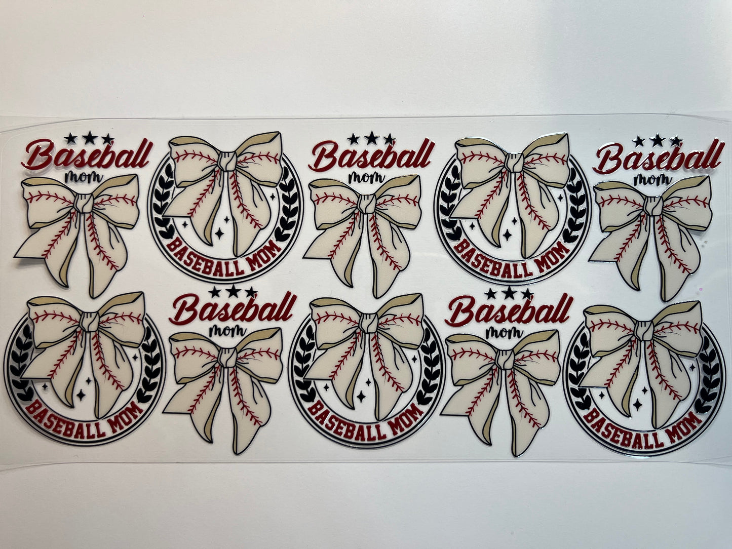 Baseball Mom with Bows