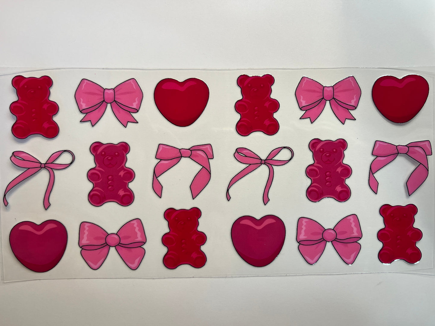 Red Bears with Hearts & Bows