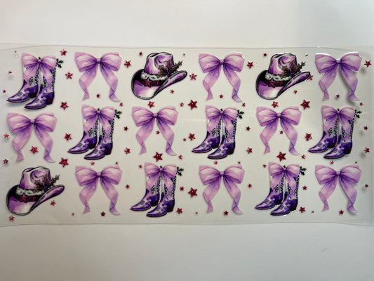 Purple Bows & Boots