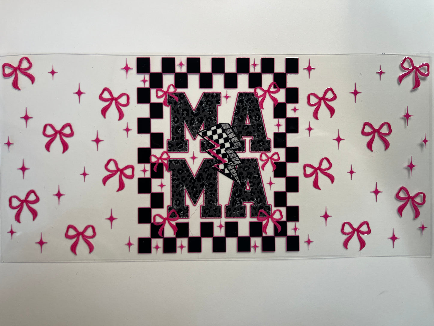 Pink & Black Mama with Bows