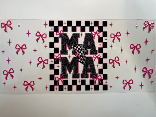 Pink & Black Mama with Bows