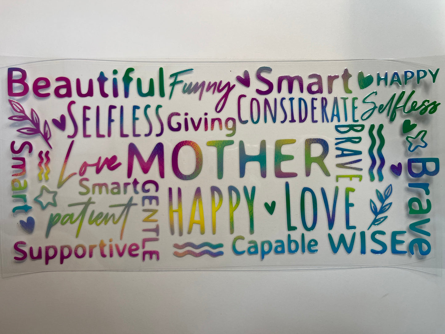 Rainbow Mother with Beautiful Words