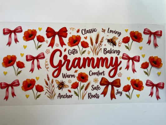 Grammy with Orange Bows
