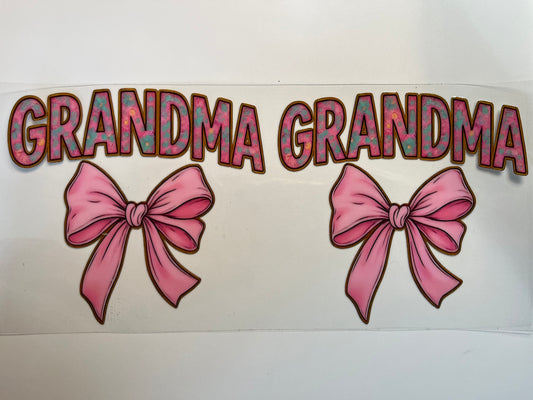 Grandma with Pink Bow