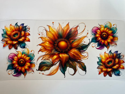 Colorful Sunflowers