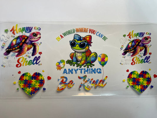 Autism Be Kind with Turtles & Frogs