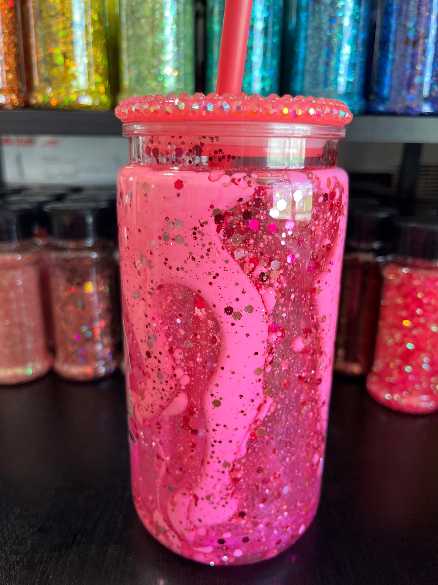 Pink Pig with Barn Dual Lava