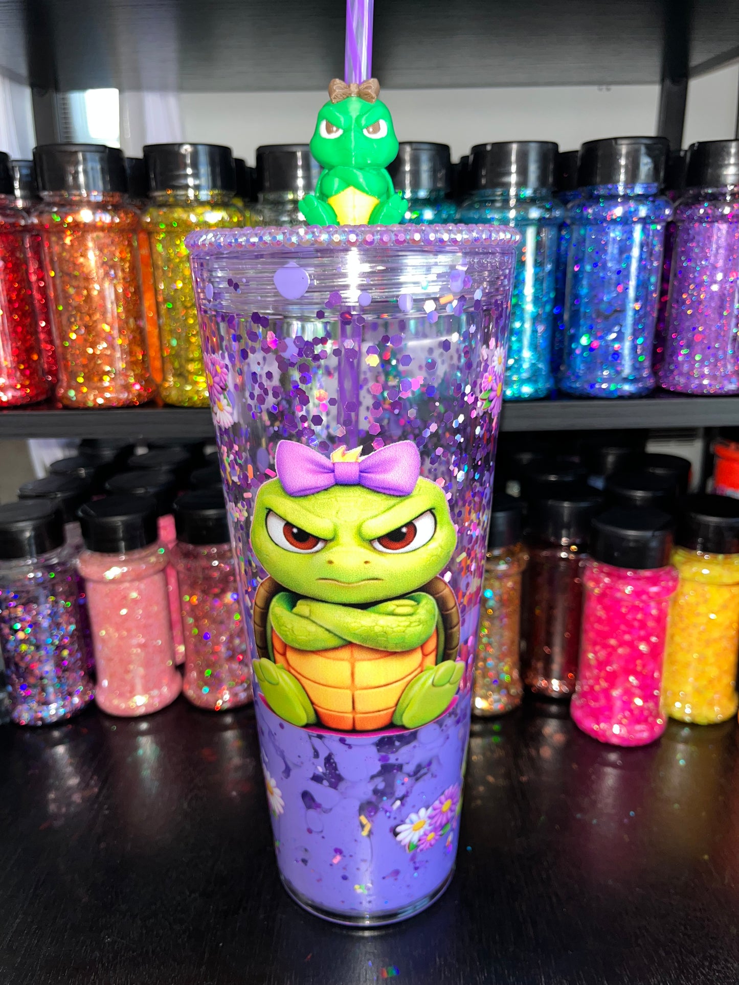 Angry Turtle with Purple Lava