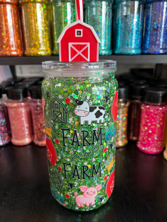 Farm Sweet Farm with Glitter