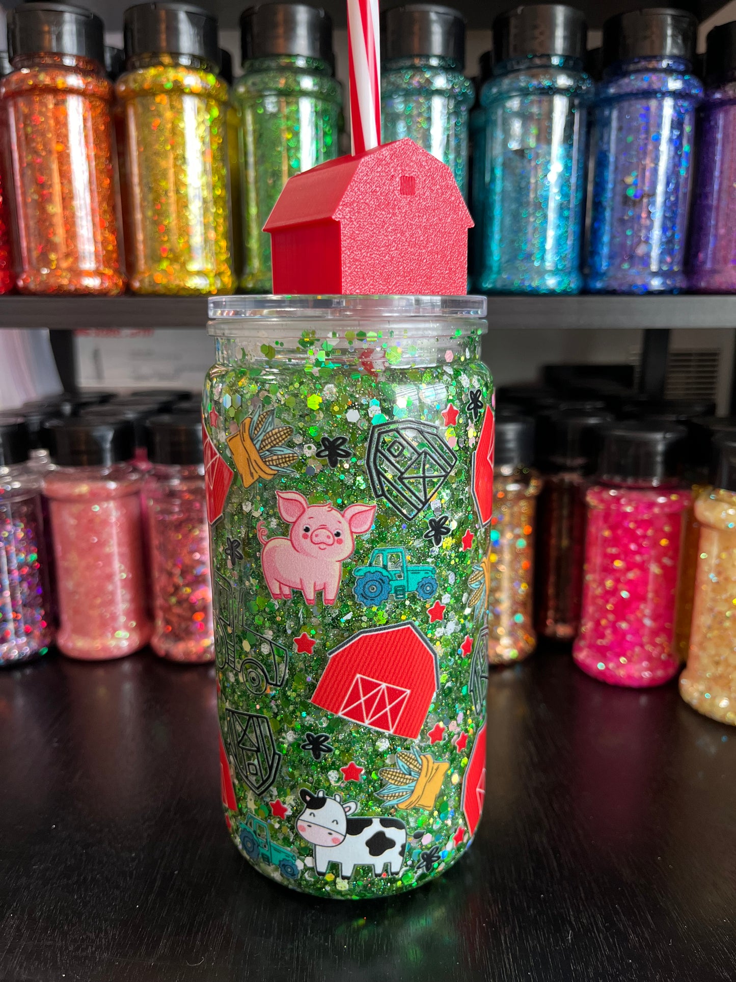 Farm Sweet Farm with Glitter