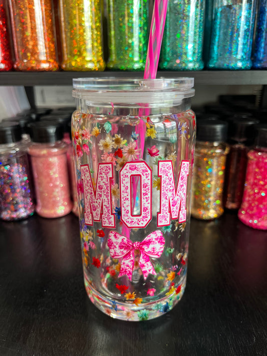 Mom with Dried Flowers